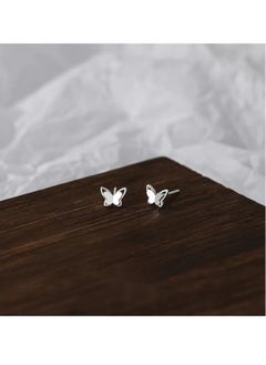Butterfly earrings Female small fresh temperament ear bone nails smooth turnbuckle ear accessories
