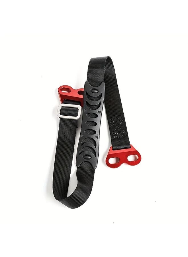 Aluminum Alloy Red Motorcycle Front Rescue Strap Off Road Towing Recovery Gear - Image 1