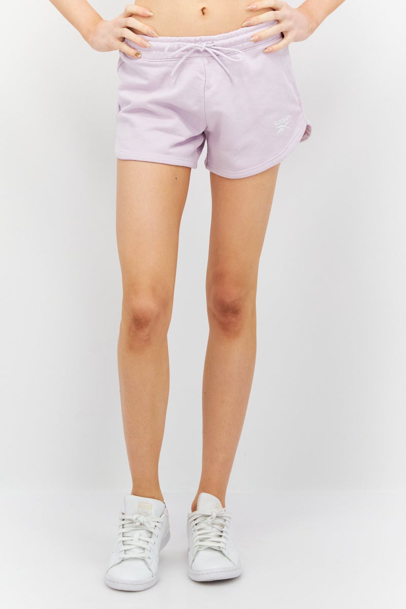 Reebok Women Sportswear Fit Training Shorts, Lilac - Image 1