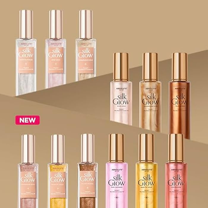 Absolute New York - Silk Glow Shimmer Mist Glow, Radiant, Shimmer Body & Face & Hair, Shea Butter, Coconut Oil, Vitamin E (SBGS11 Champagne Rose Mist, 3.4 fl oz) - Image 4