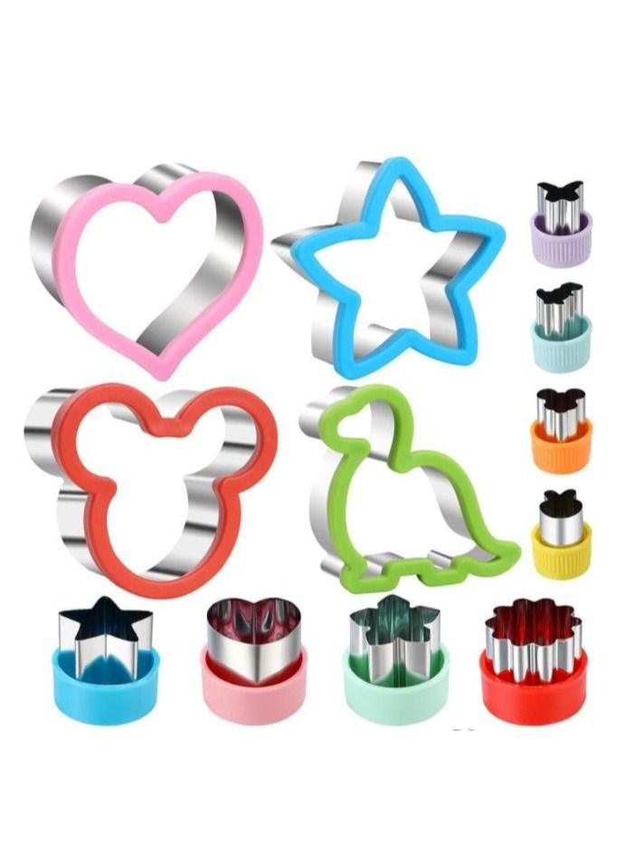 Sharpdo 12-Piece Stainless Steel Sandwiches Cutter Set - Image 1