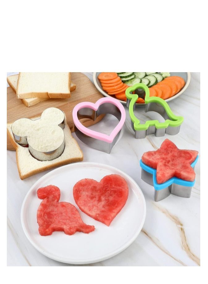 Sharpdo 12-Piece Stainless Steel Sandwiches Cutter Set - Image 3