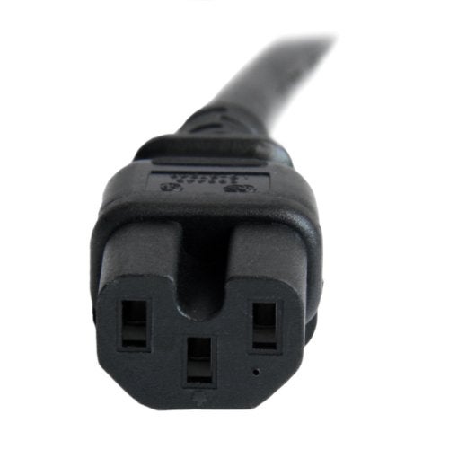 StarTech.com 6ft (1.8m) Heavy Duty Extension Cord, IEC 320 C14 to IEC 320 C15 Black Extension Cord, 15A 250V, 14AWG, Extension Power Cable, Heavy Duty AC Power Cord, UL Listed (PXTC14C156) - Image 5