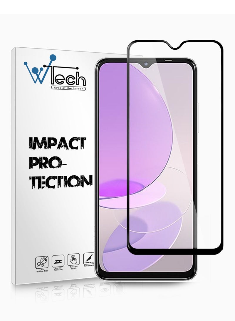 Wtech Premium E2E Full Glue Full Cover Tempered Glass Screen Protector For Samsung Galaxy A32 5G / A12 5G / A03s 5G Clear/Black - Image 1