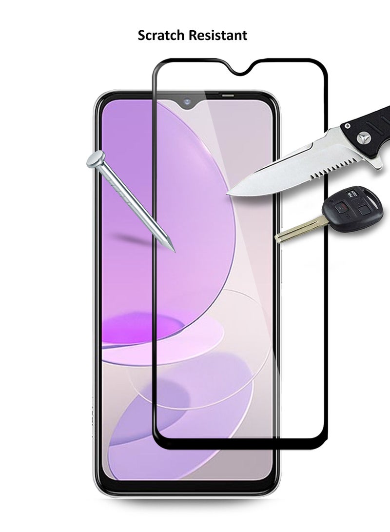 Wtech Premium E2E Full Glue Full Cover Tempered Glass Screen Protector For Samsung Galaxy A32 5G / A12 5G / A03s 5G Clear/Black - Image 4