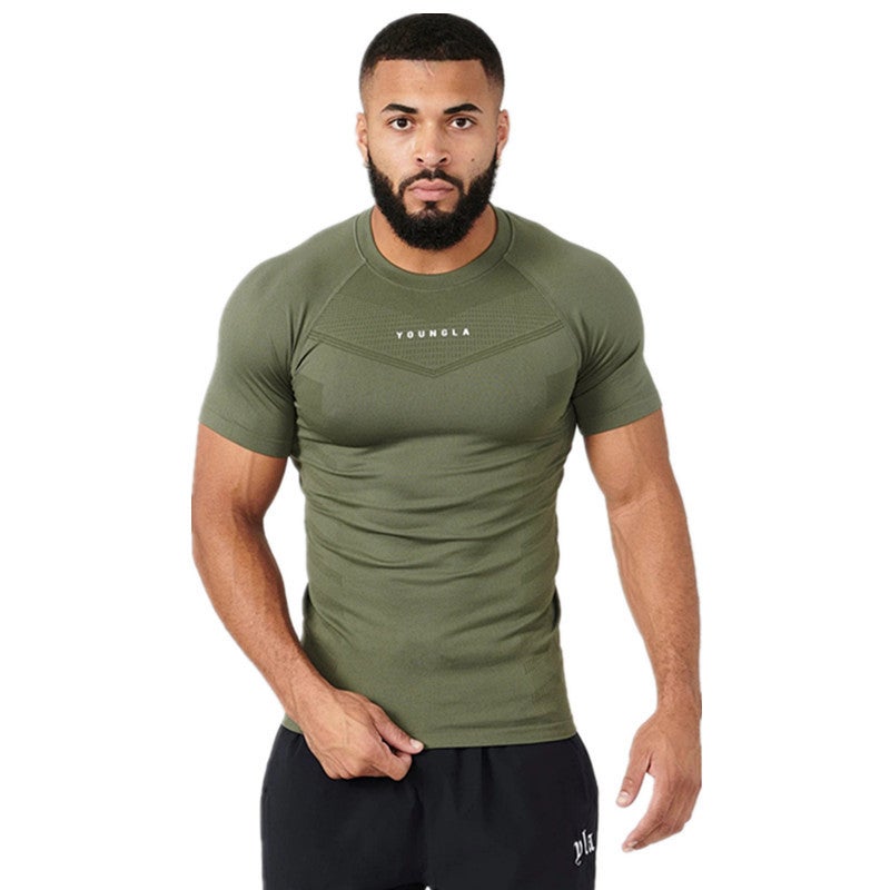 Fitness Clothes Coach Sports T-Shirt Muscle Tight Clothes Men'S High Elastic Training Clothes Short Sleeve Fitness Clothes Men'S - Image 2