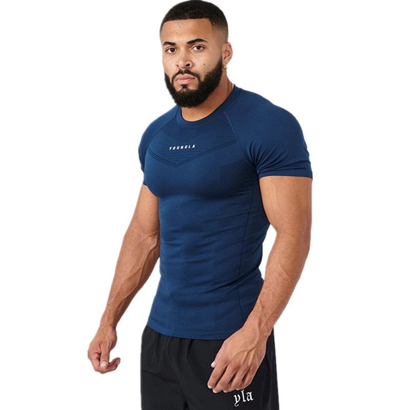 Fitness Clothes Coach Sports T-Shirt Muscle Tight Clothes Men'S High Elastic Training Clothes Short Sleeve Fitness Clothes Men'S - Image 3
