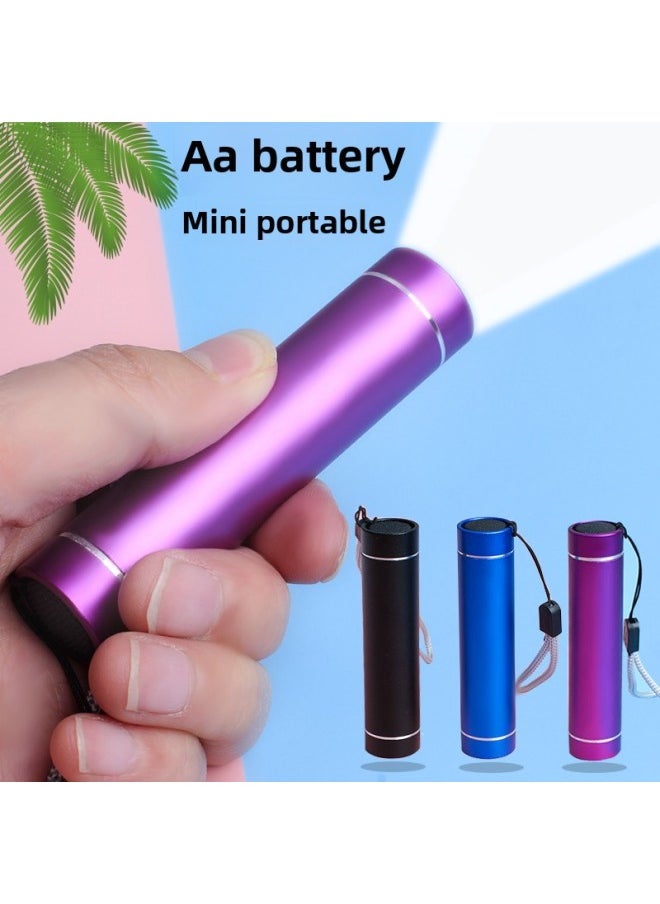 Generic - Dry Battery Flashlight Reading Student Dormitory Special Strong Light Super Bright Children's Eye Protection Small Flashlight-Product Specifications:667 Black (free 2 Aa Batteries For Collection) (battery Life Upgrade) - Image 1