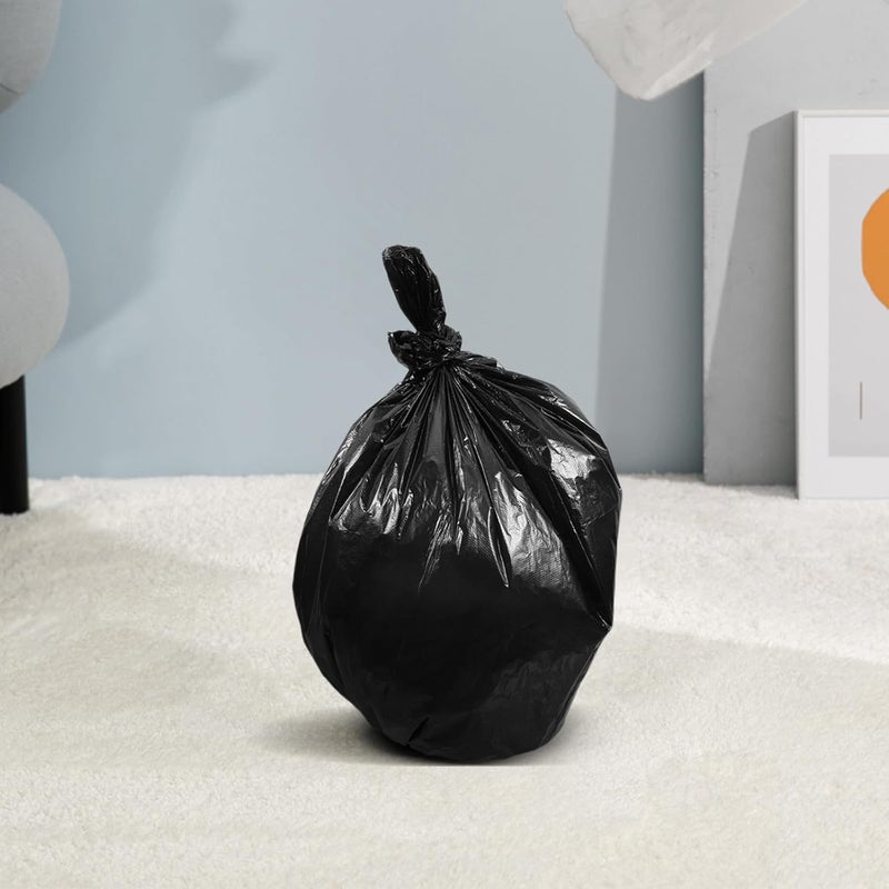 Black Trash Bags 200 Pieces (4 Rolls) 45×50cm Thickened 2.5 Mil Garbage Bags for Kitchen Bathroom Bedroom Office Wastebaskets - Image 4