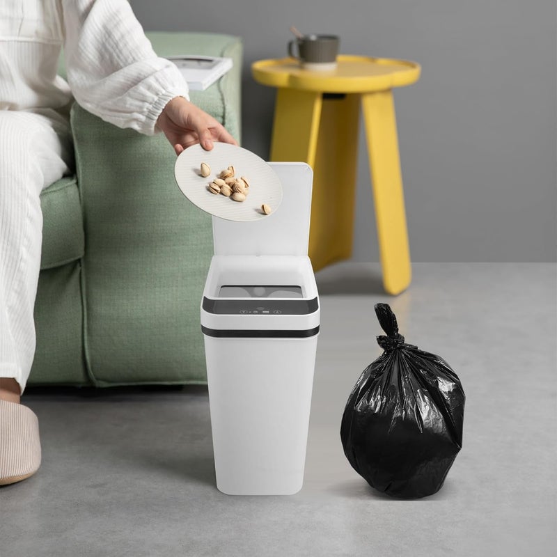 Black Trash Bags 200 Pieces (4 Rolls) 45×50cm Thickened 2.5 Mil Garbage Bags for Kitchen Bathroom Bedroom Office Wastebaskets - Image 3