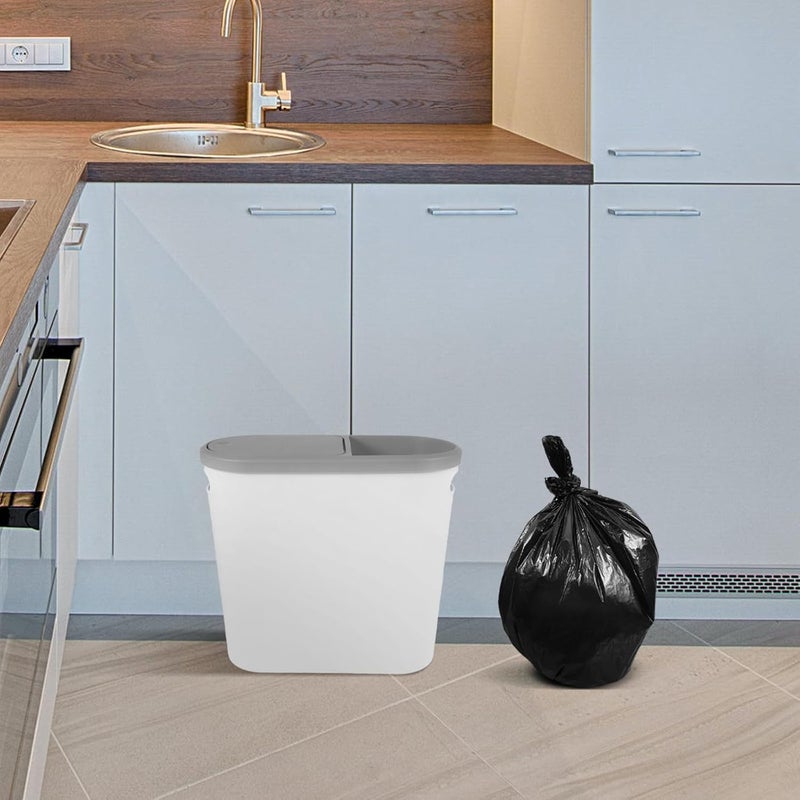 Black Trash Bags 200 Pieces (4 Rolls) 45×50cm Thickened 2.5 Mil Garbage Bags for Kitchen Bathroom Bedroom Office Wastebaskets - Image 5