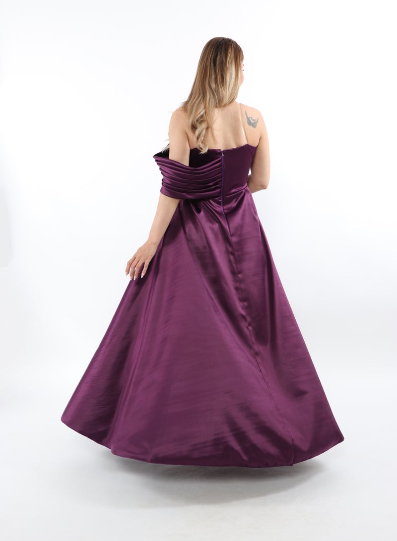 MyesuQ V Neck Shinton Dress With Embroidered Bodice - Image 2