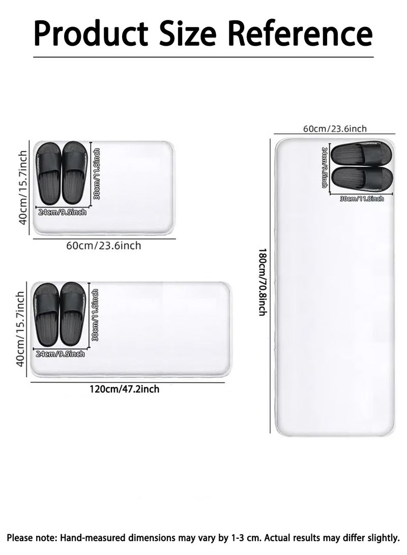 سجادة أرضية للمطبخ، بوصة، سجادة ماصة غير قابلة للانزلاق للمطبخ والغسيل والمكتب - سجادة واقفة مقاومة للماء ومضادة للاتساخ، سهلة التنظيف، مصنوعة من مادة متينة وخالية من الفورمالديهايد، بتصميم أنيق للاستخدام المنزلي - Image 2