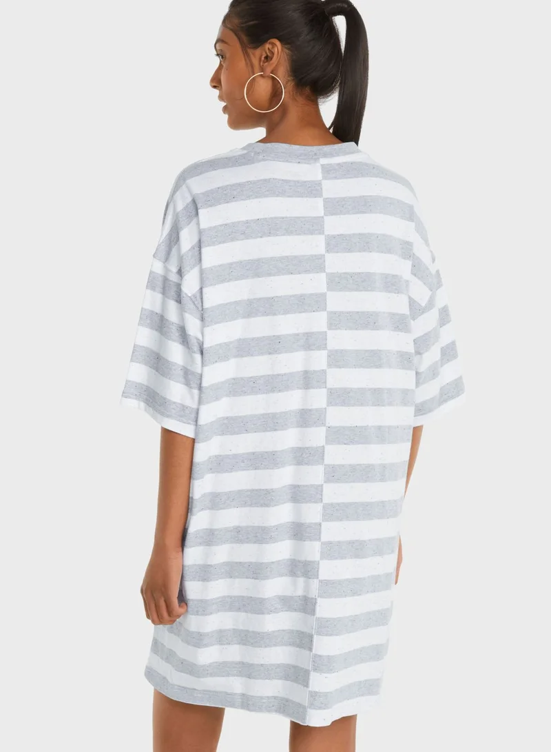 PUMA Re Collection Stripe T-Shirt Dress