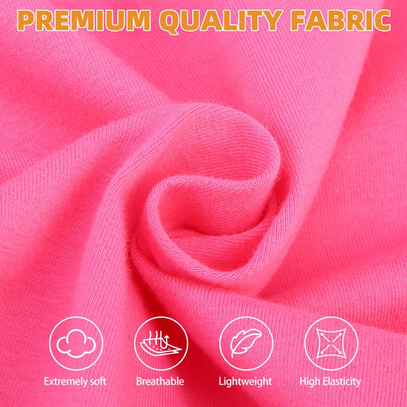 KOOLTAIL Girl Dog Clothes for Large Dogs, 2 Pack Cotton Valentines Dog T Shirts Coats for Outdoor, UV & Insect Protection Anti-Hair Loss & Lightweight Pet Vest Tank Tops Apparel, Pink & Rose, XL - Image 4