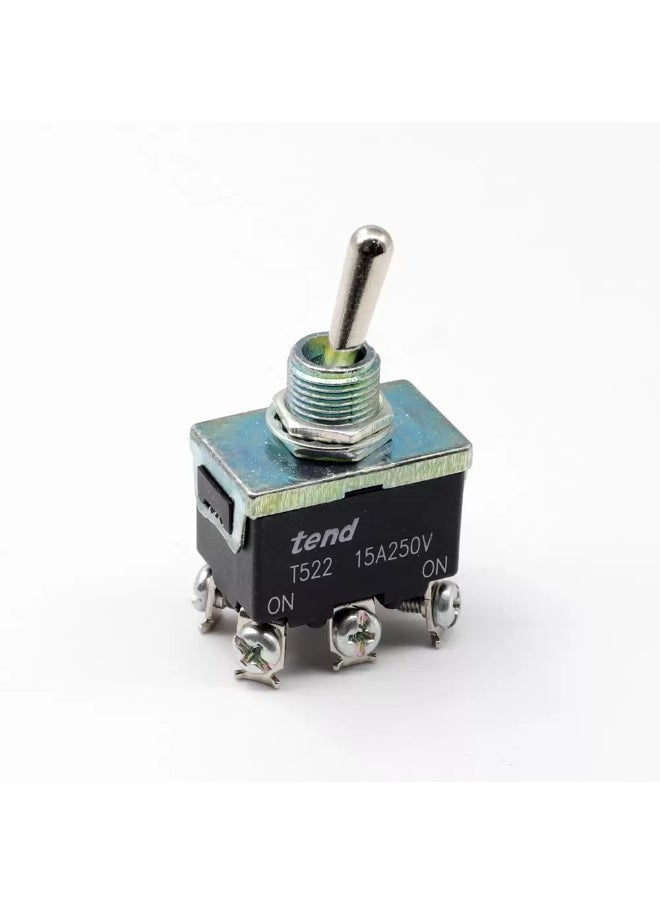 tend - Real Tend Toggle Switch of Rating 250 V 10A for Industrial Application model T522B Made in Taiwan - Image 1