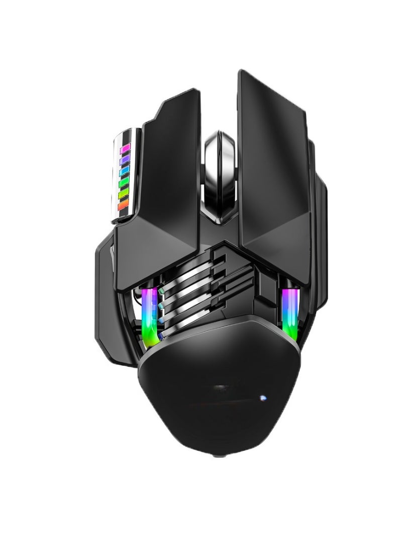 M7 Gaming Mouse, 2.4G Wireless Programmable Bluetooth Mouse, Compact And Lightweight Mechanical Mouse, Sturdy And Durable Programming Computer Mouse, (1pc, Black) - Image 1