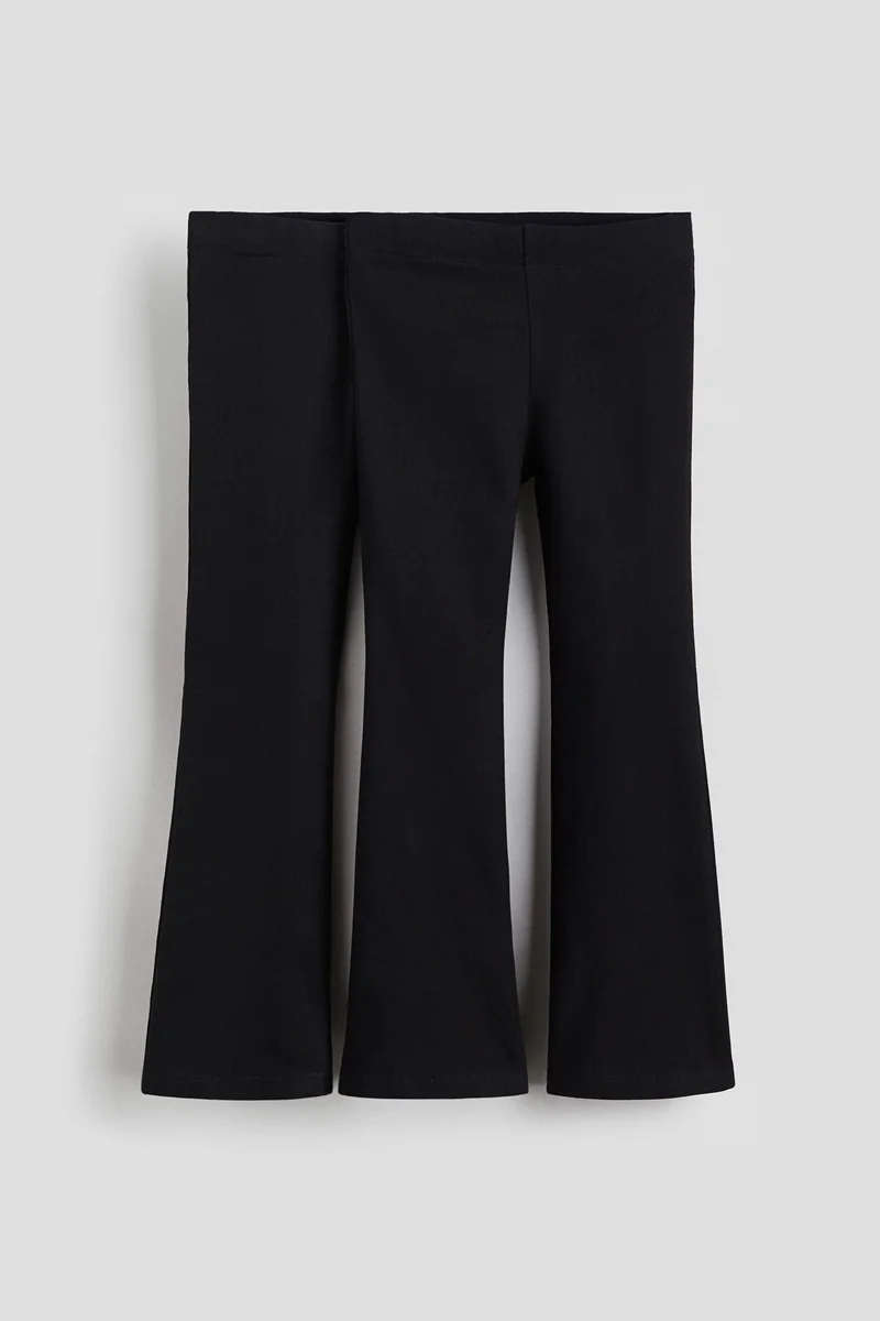 H&M 2-pack flared jersey leggings