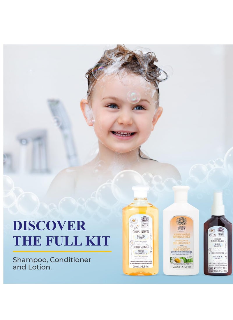 Intea Intea Camomila Kids Shampoo for Blonde Highlights – 8.5Oz Chamomile Shampoo Hair Lightener for Kids – Natural Extract Toddler Shampoo with No Silicones or Parabens  - Image 3