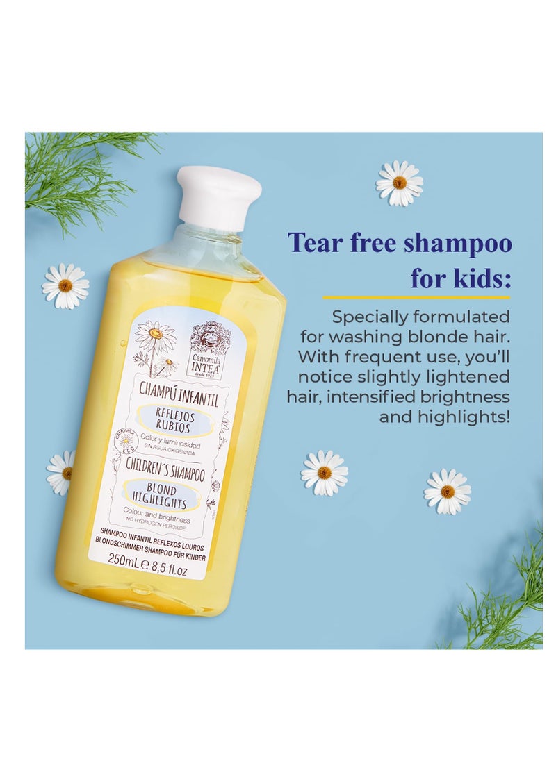Intea Intea Camomila Kids Shampoo for Blonde Highlights – 8.5Oz Chamomile Shampoo Hair Lightener for Kids – Natural Extract Toddler Shampoo with No Silicones or Parabens  - Image 2