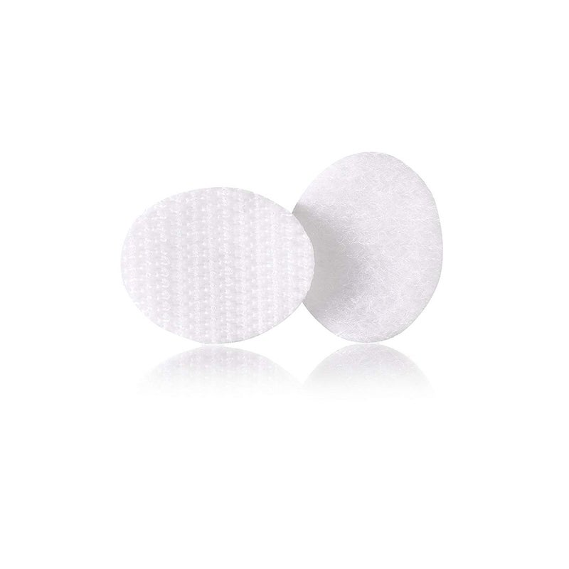Velcro علامة فيلكرو للأقمشة | شريط قماش لاصق دائم للتعديلات والتطريز | قشر و ألصق - بدون خياطة أو لصق أو كي | قطع بيضاوية مسبقة، 1 × 3/4 بوصة، بيضاء - 8 مجموعات - Image 3