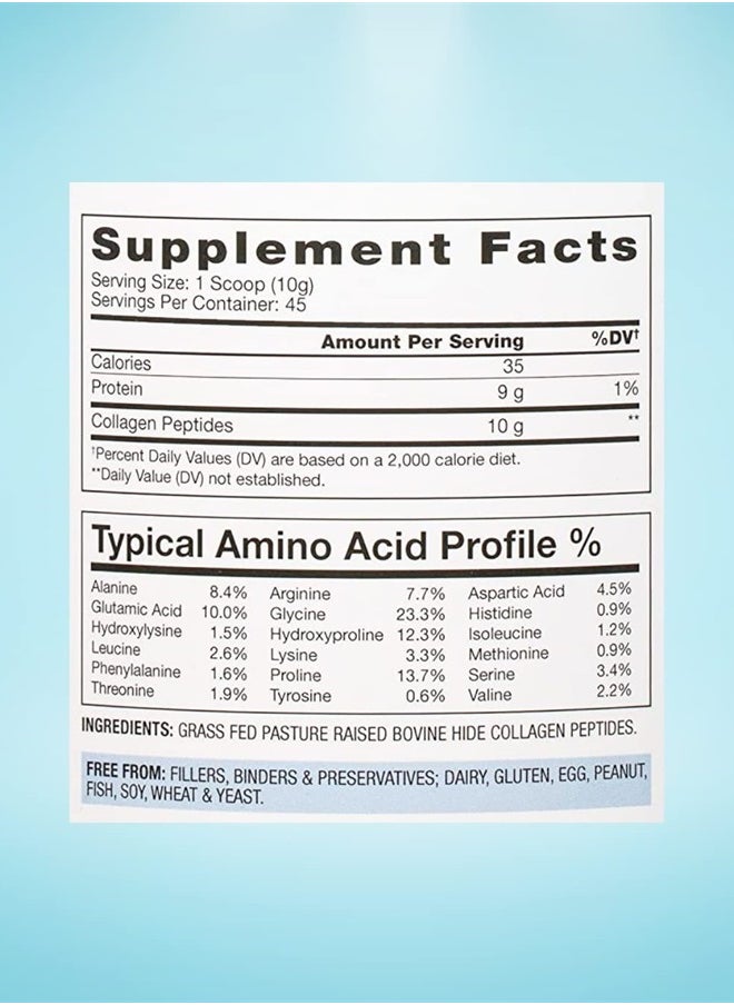 BioOptimal - Collagen Peptides Powder - Grass-Fed, Pasture-Raised Hydrolyzed Protein Supplement for Skin, Hair, & Nails - Non-GMO, Zero Sugar Daily Supplement for Men & Women (45 Servings) - Image 1