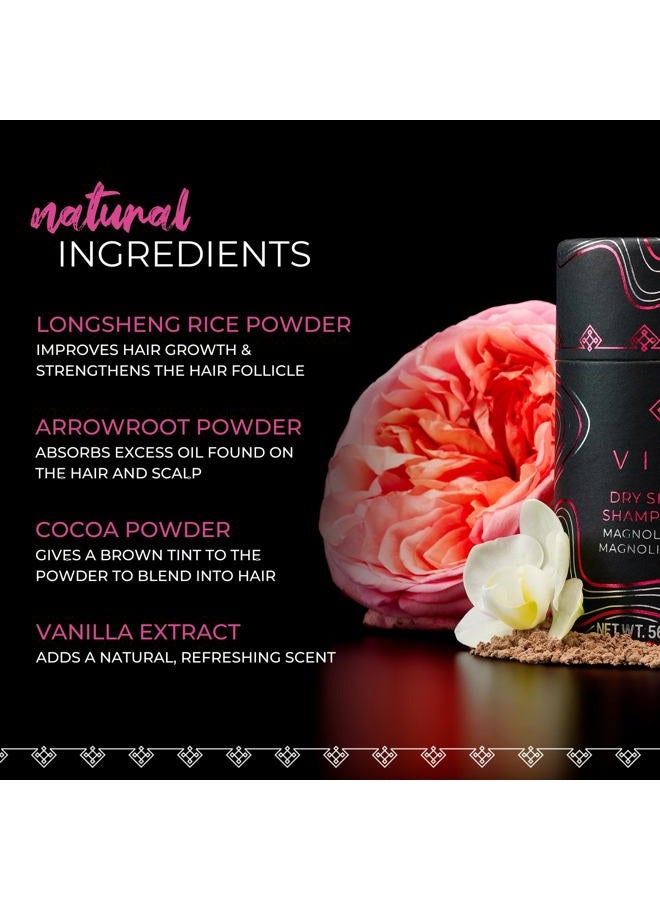 Viori Dry Shampoo Powder, Magnolia and Peony - Fast-Absorbing - Volumizing Shampoo - Dry Shampoo for Oily Hair - Neutralizes Odor - Long-Lasting - Image 4