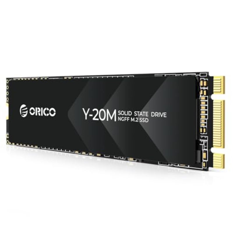 1 تيرابايت M.2 2280 SATA SSD لاستخدام سطح المكتب/الكمبيوتر المحمول، مفتاح SATA III 6 جيجابت في الثانية B+M، سرعة 500 ميجابايت/ثانية، محرك أقراص الحالة الصلبة الداخلي أسود عالي الموثوقية - Image 1
