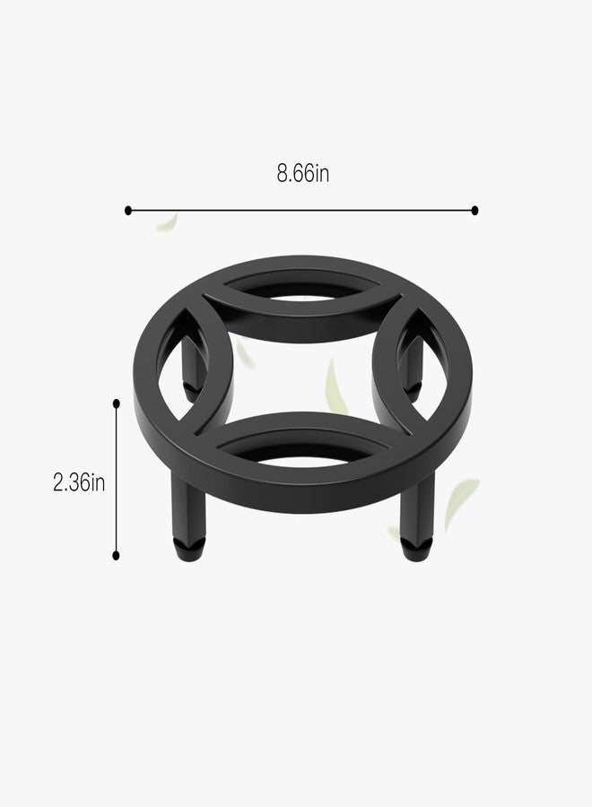 Zhongma 2 Pack 8.7" Sturdy Potted Plant Stand Flower Pot Holder Heavy Duty Construction, Low Plant Stand for Home Indoor and Outdoor, Sturdy plant riser and saucer without Installation Required - Image 2