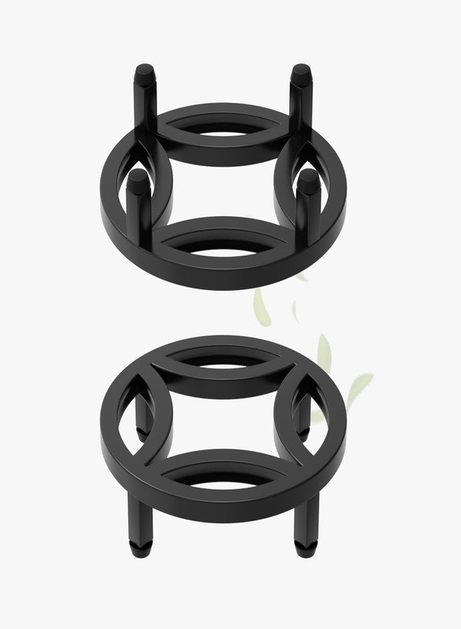 Zhongma 2 Pack 8.7" Sturdy Potted Plant Stand Flower Pot Holder Heavy Duty Construction, Low Plant Stand for Home Indoor and Outdoor, Sturdy plant riser and saucer without Installation Required - Image 1