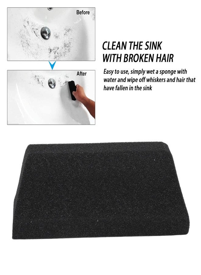 Brrnoo Beard Trimmings Sponge, Clean Up Beard Trimmings from Sinks and Countertops After Shaving, Hair Cleaning Sponge for Sinks Bathroom for Men - Image 2