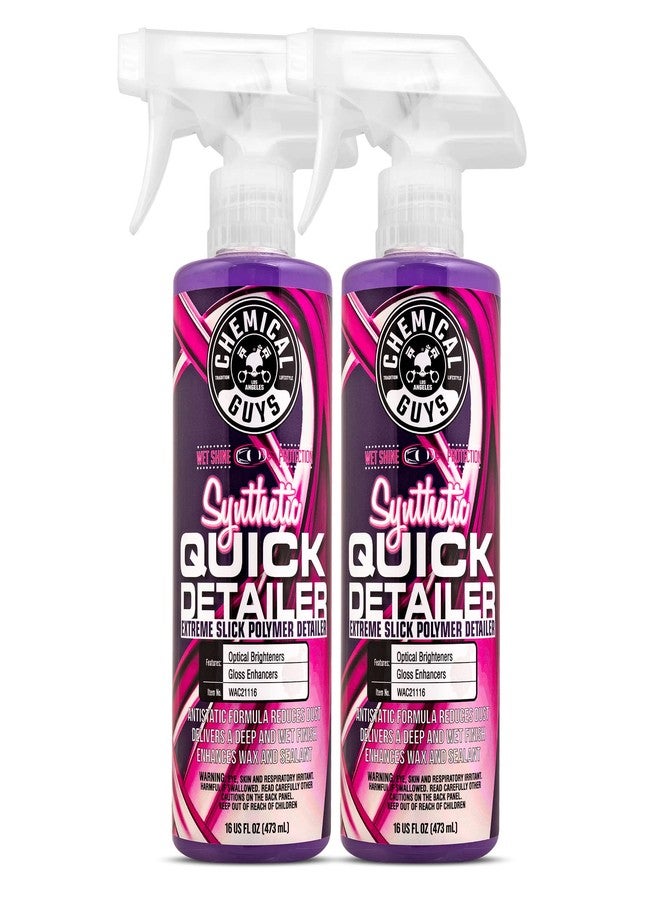 Chemical Guys WAC2111602 Synthetic Quick Detailer, Extreme Slick Polymer Detailer, Great for Cars, Trucks, SUVs, Motorcycles, RVs & More, 16 fl oz (2 Pack) - Image 1