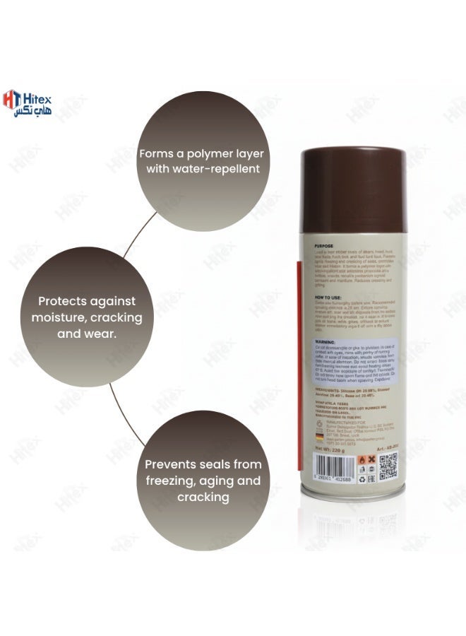 Hitex Aim-One Silicone Spray 450ml | Rubber Seal Lubricant for Car Doors, Locks, Hinges, Trunk, Hood | Anti-Freeze, Anti-Corrosion, Anti-Static | German Technology - Image 4