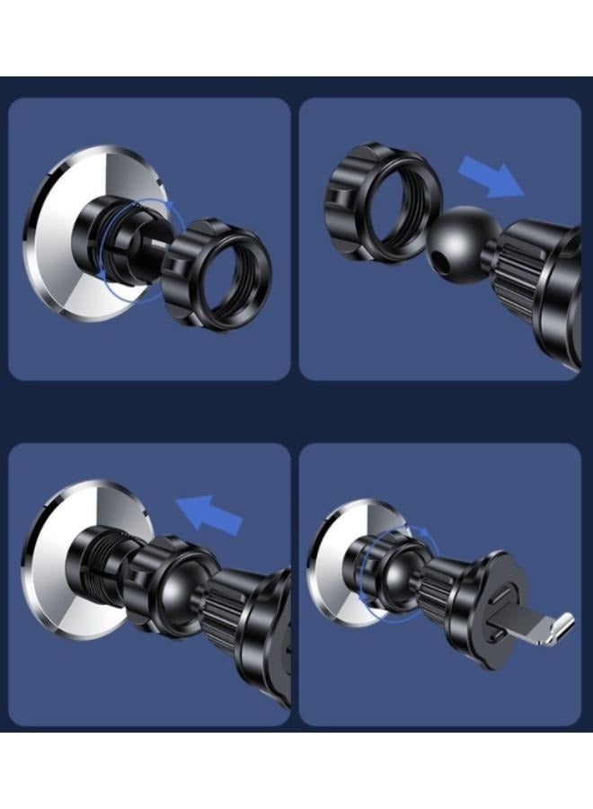 Car-mounted Magnetic Phone Holder, Ventilation Port Mobile Phone Car-mounted Metal Plate Holder - Image 5