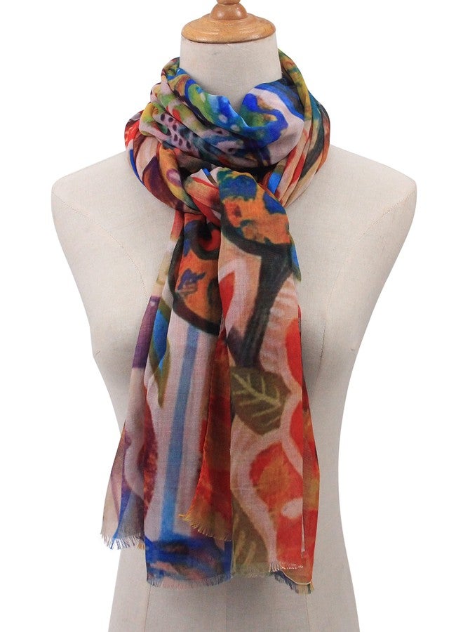 PANTONIGHT Scarf for Women Lightweight Print Fashion for Spring Fall Winter Scarves Shawl Wrap… - Image 3