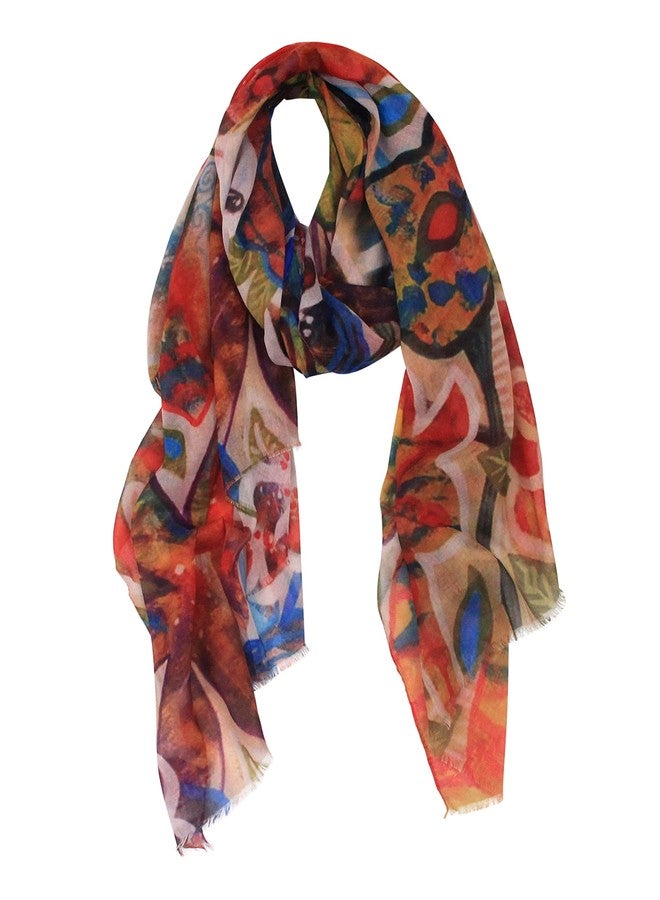 PANTONIGHT Scarf for Women Lightweight Print Fashion for Spring Fall Winter Scarves Shawl Wrap… - Image 1