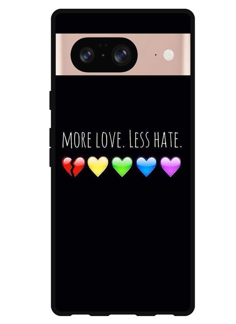 Protective Case Anti Scratch Shock Proof Bumper Cover For Google Pixel 8 More Love Less Hate