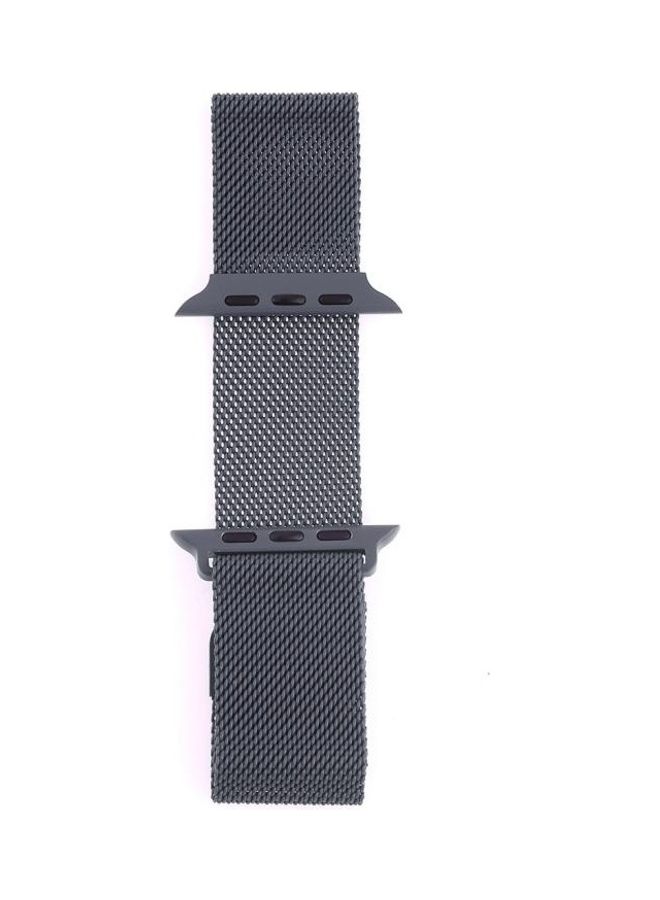 NIBEMINENT Replacement Strap For Apple Watch Series Dark Gray  - Image 3