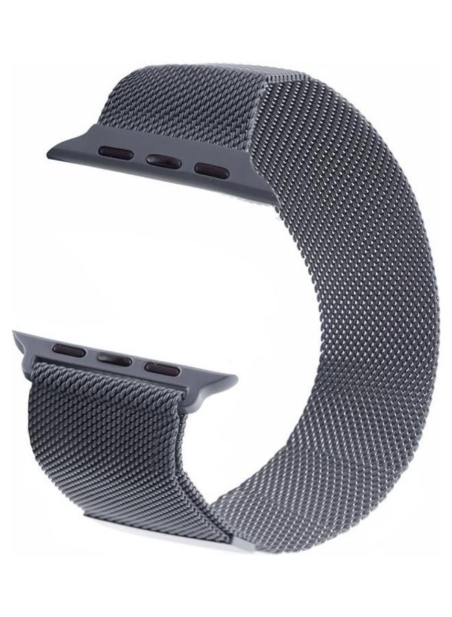 NIBEMINENT Replacement Strap For Apple Watch Series Dark Gray  - Image 4