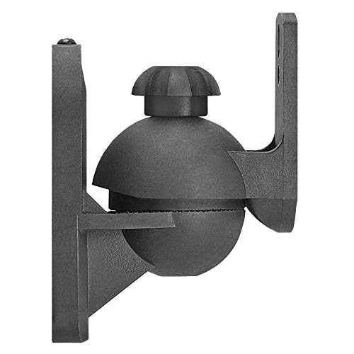 myl SB-28 Speaker Wall Mounting Bracket for Satellite Speakers - Black (Max 7.5LBS) (4 Mounts) - Image 3