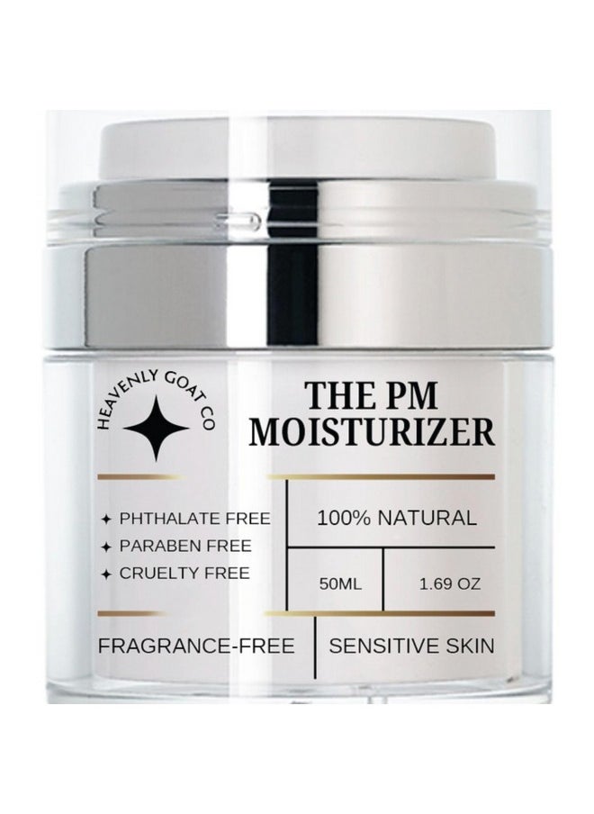 LuxeJoie - Heavenly Goat The Pm Moisturizer 1.69 Oz Goat Milk Night Cream Microbiome Skincare Prebiotic Probiotic Ceramides - Image 1