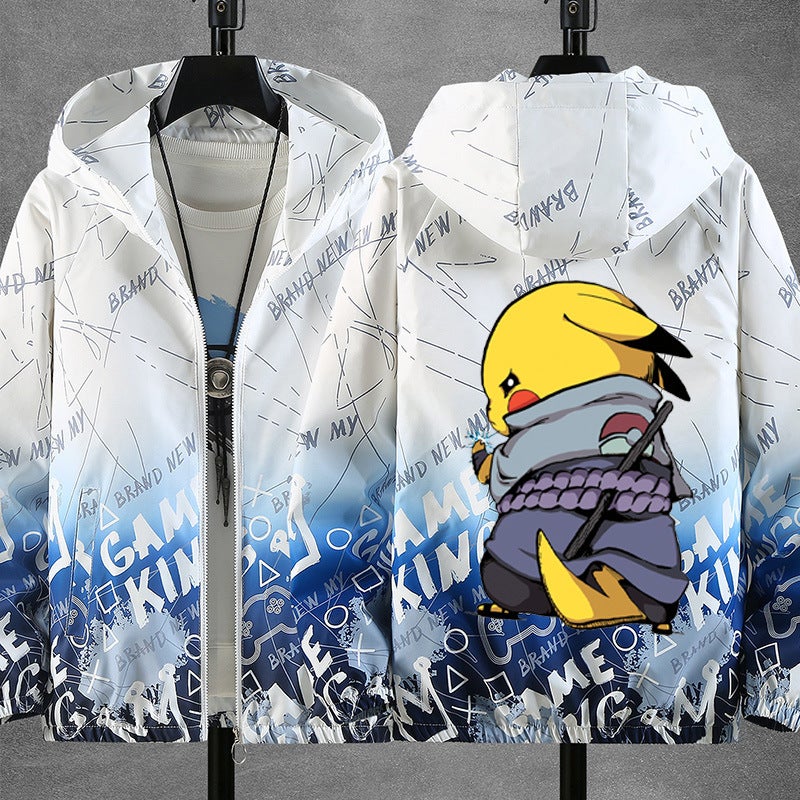 Jacket Boys' Trendy Handsome New Style Middle And Large Children'S Top Junior Senior High School Student Boys Thin Chubby Children'S Jacket - Image 1