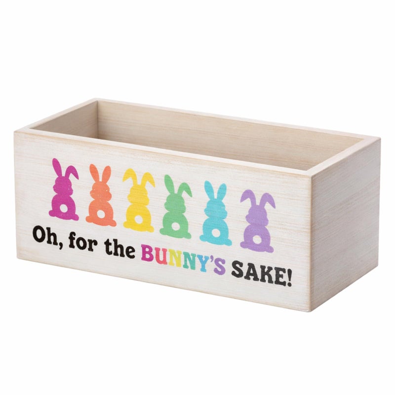 Anglechic Easter Candy Dish Funny Wooden for Tiered Tray Decor Easter Colorful Bunny Cute Candy Bowl Funny Rabbit Dish Holders Decorative Kitchen Household Gift for Home Decor Purple - Image 2