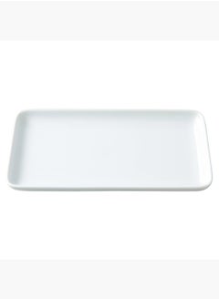 MUJI Porcelain Square Plate,?W 22.5 x D 12 x H 2.5 cm, White  - Image 1