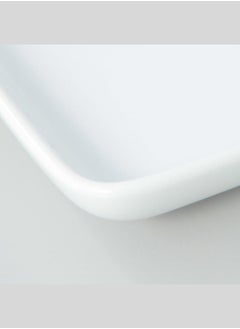 MUJI Porcelain Square Plate,?W 22.5 x D 12 x H 2.5 cm, White  - Image 3