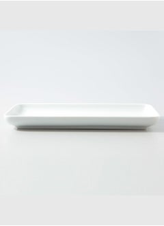 MUJI Porcelain Square Plate,?W 22.5 x D 12 x H 2.5 cm, White  - Image 2