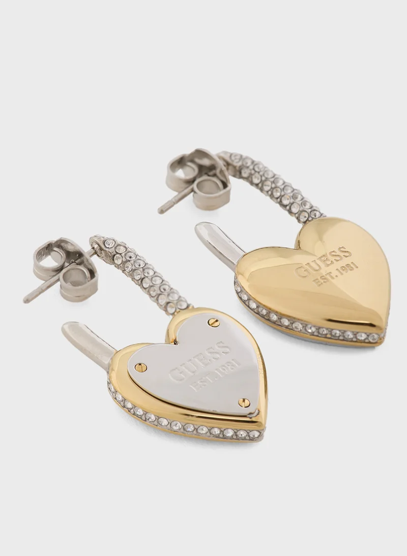 جس Pendent Detail Drop Earrings