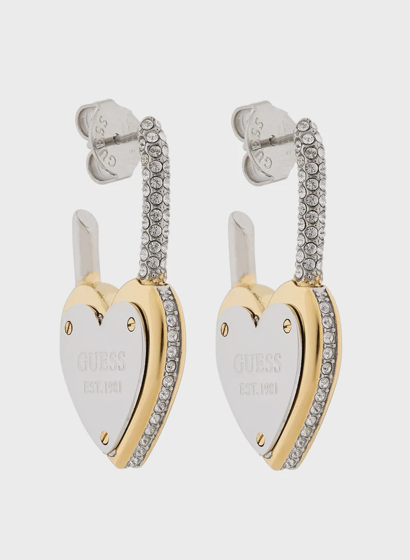 جس Pendent Detail Drop Earrings