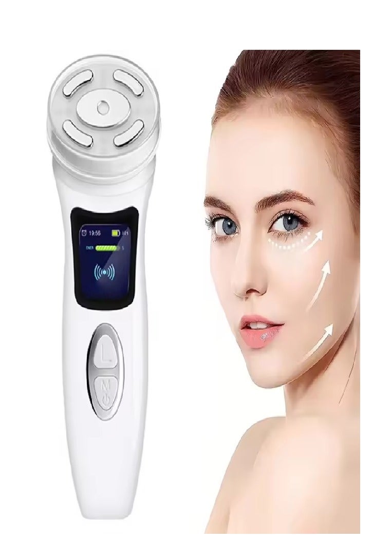 Upgraded wireless facial beauty instrument, wrinkle removal 4 in 1, high-intensity focused ultrasound, suitable for eyes, chin and neck - Image 1