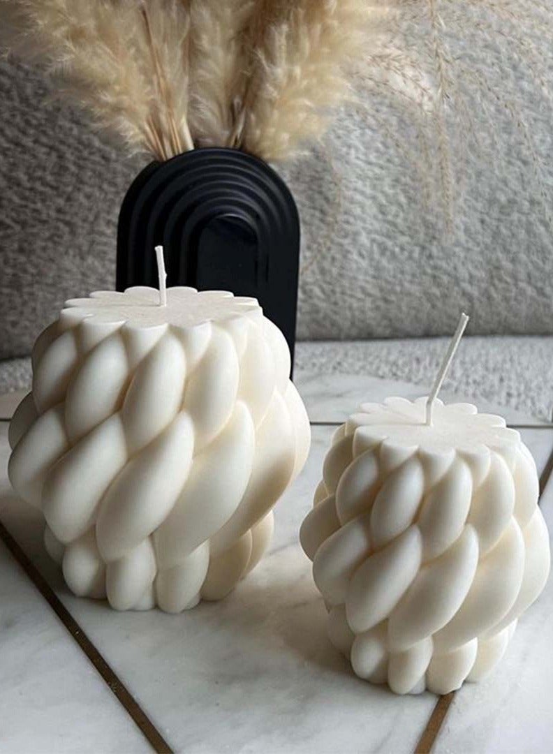 Inches Home 2 Twisted Wave Candles - Image 2